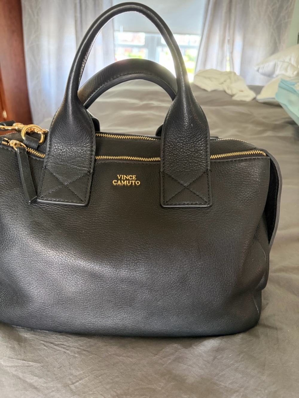 Vince Camuto Jayde Satchel — Black